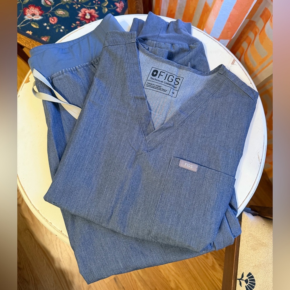 Figs Slate Blue Scrub Ensemble